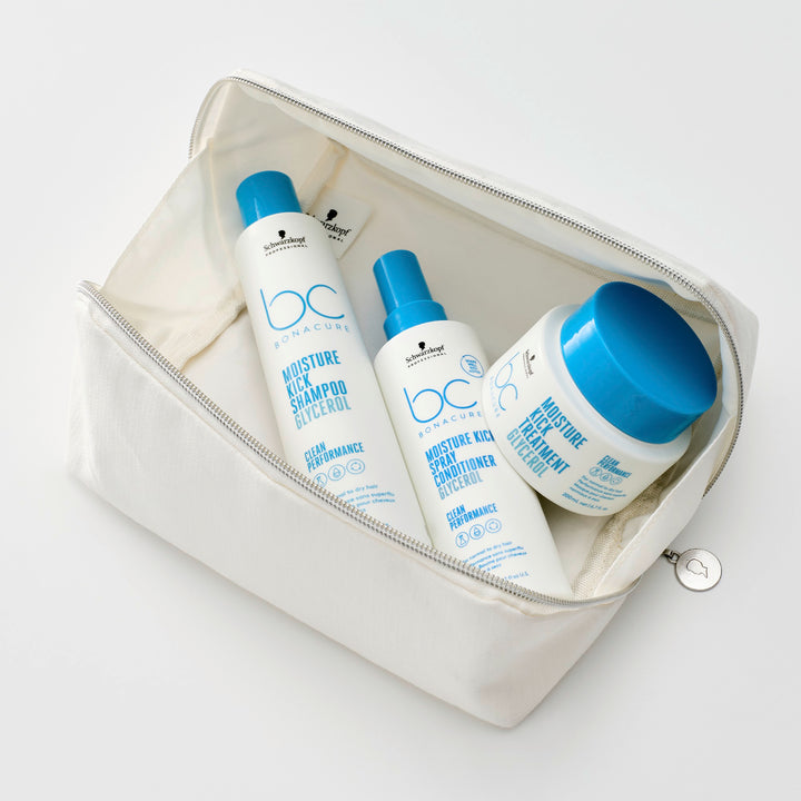 Kit Bonacure Moisture Kick Shampoo + Bonacure Moisture Kick Acondicionador Spray + Bonacure Moisture Kick Mascarilla Schwarzkopf Professional