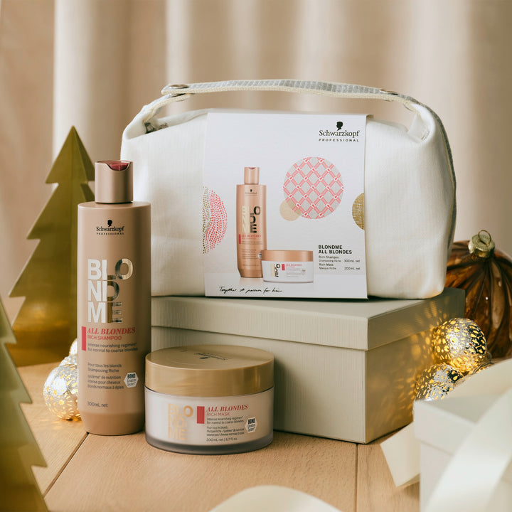 Kit Blondme All Blondes Rich Shampoo + Mascarilla Schwarzkopf Professional