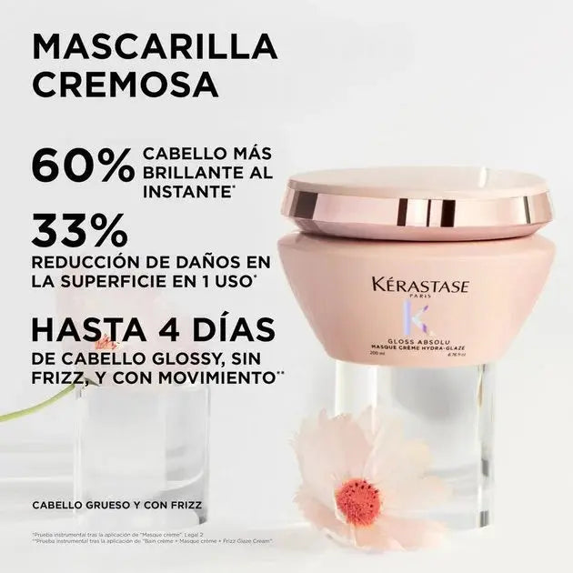 Kerastase Macarilla en Crema Antifrizz Gloss Absolu, Cabello Grueso, 200 ml Kerastase