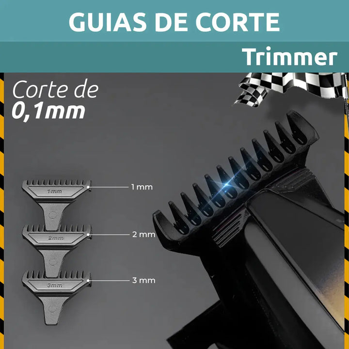 VGR V-992 Máquina Patillera Pro Metal 9000rpm Motor Dc Turbo Magic Mechas