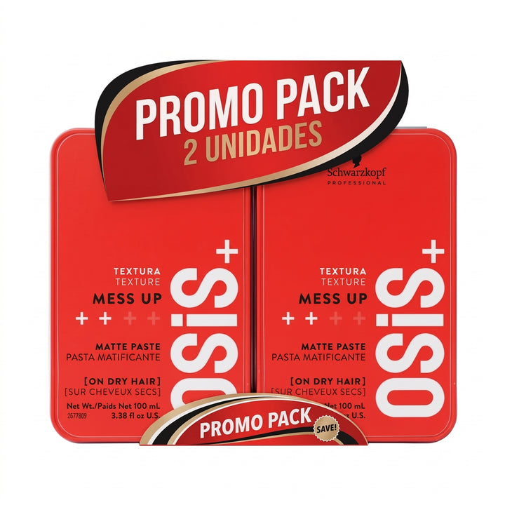 Kit Schwarzkopf OSIS+ 2 Ceras Mess Up Cera 100ml Promo