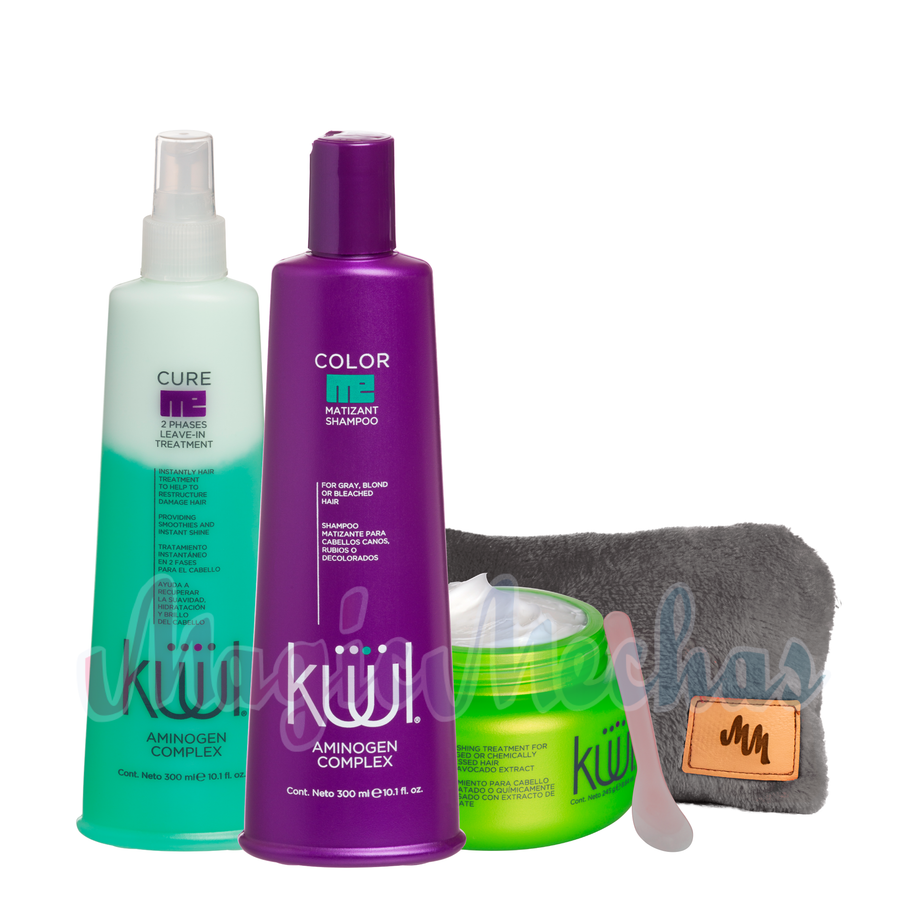 Kuul Color Me Shampoo Matizante + Mascarilla + Bifásico Kuul