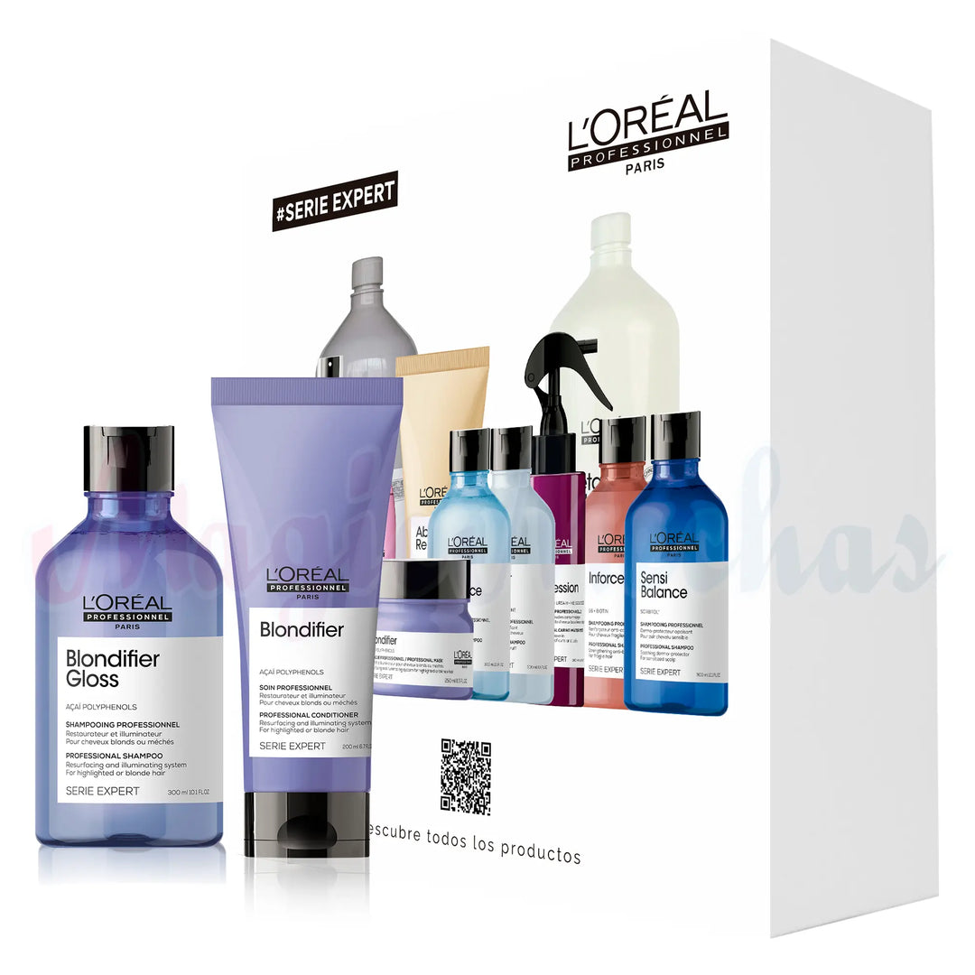 Kit Serie Expert Blondifier Cool Shampo + Acondicionador Loreal Profesional