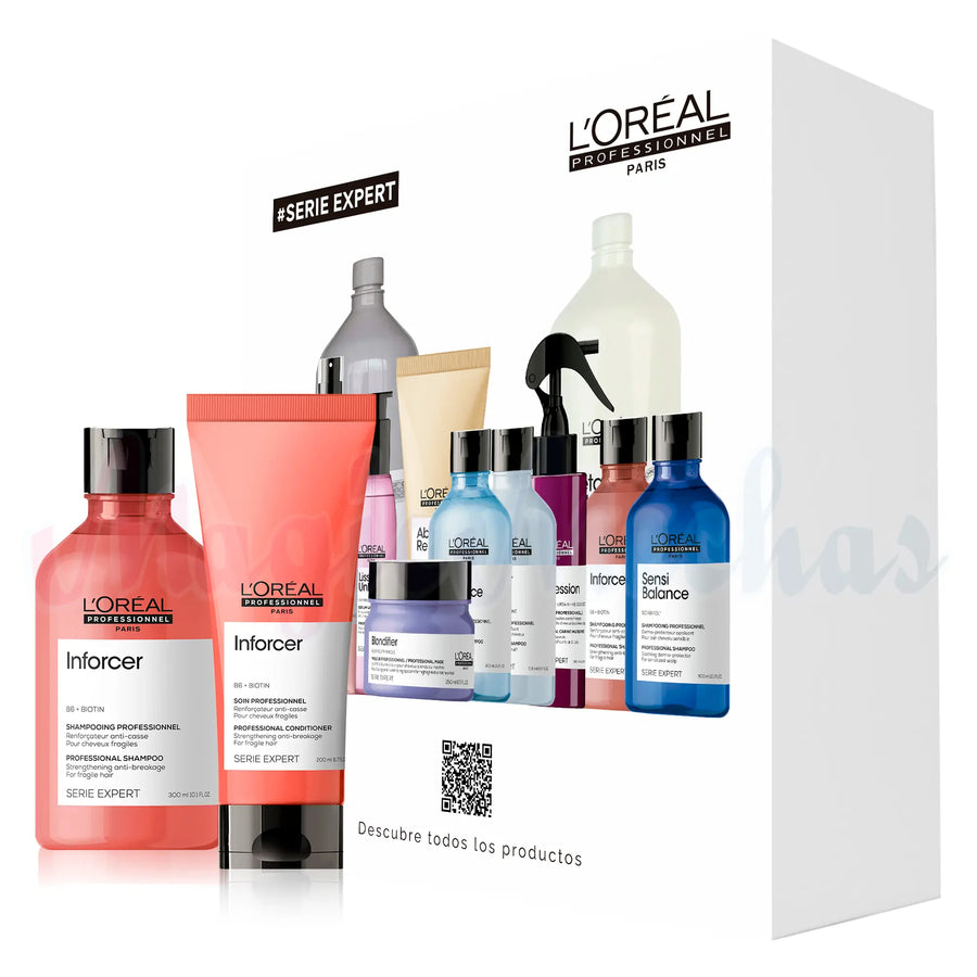 Kit Serie Expert Loreal Inforcer Shampoo + Acondicionador Loreal Profesional
