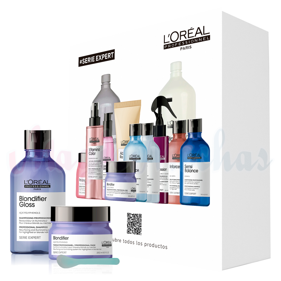 Kit Serie Expert Blondifier Cool Shampoo + Mascarilla Loreal Profesional