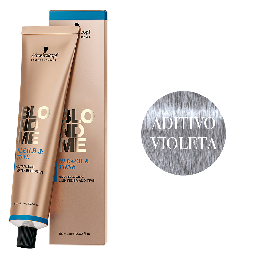 Blondme Tinte Decoloración Y Matización Aditivo Violeta 60ml Schwarzkopf Professional