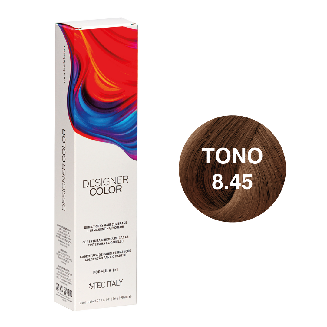 Tec Italy Tinte 8.45 Rubio Claro Cobrizo Caoba de 90ml Tec Italy