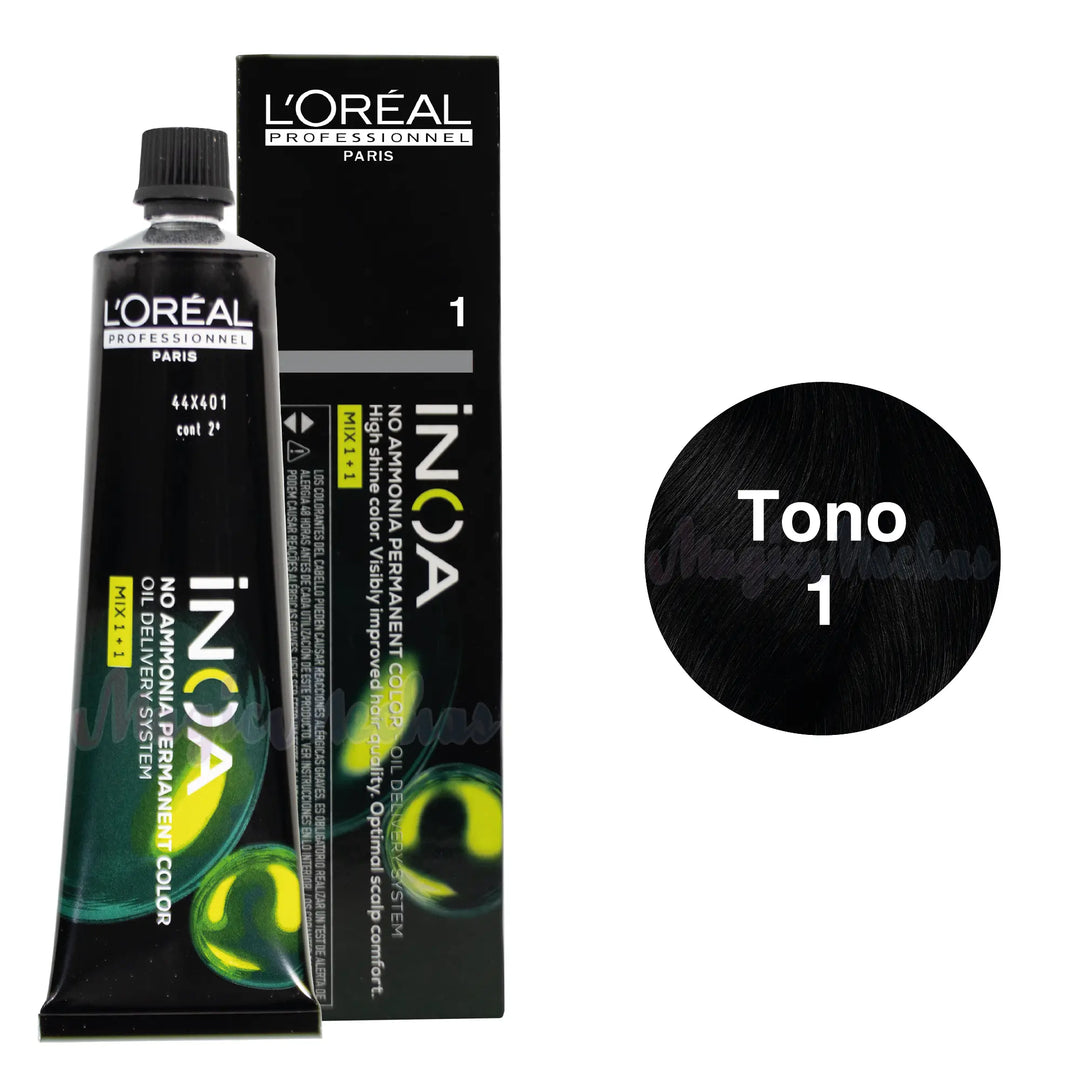 Tinte Inoa Tono 1 Negro 60ml Loreal Profesional
