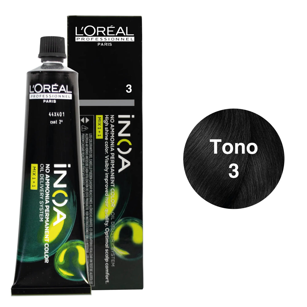 Tinte Inoa Tono 3 Castaño Oscuro 60ml Loreal Profesional