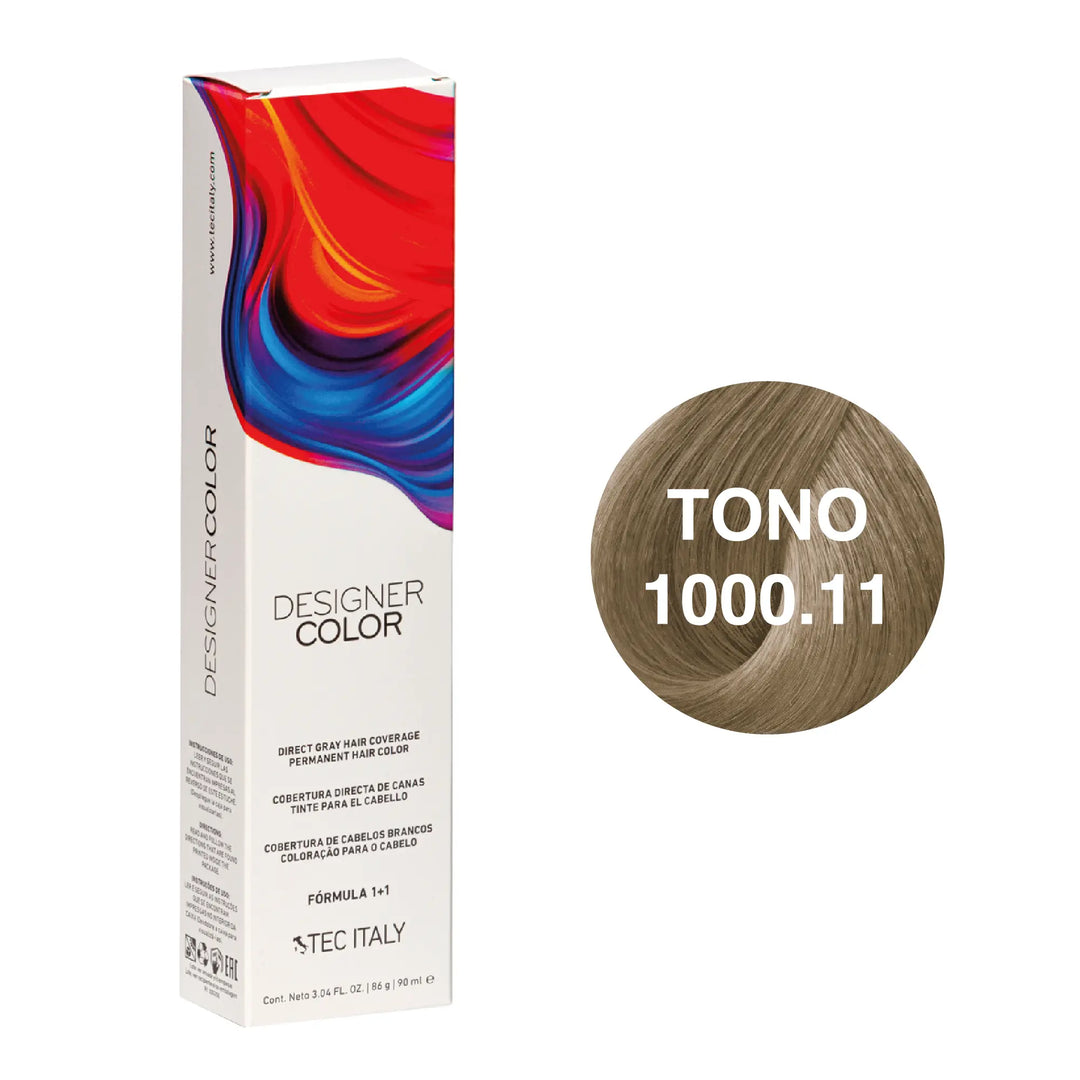 Tec Italy Tinte 1000.11 Superlift Doble Cenizo De 90ml Tec Italy