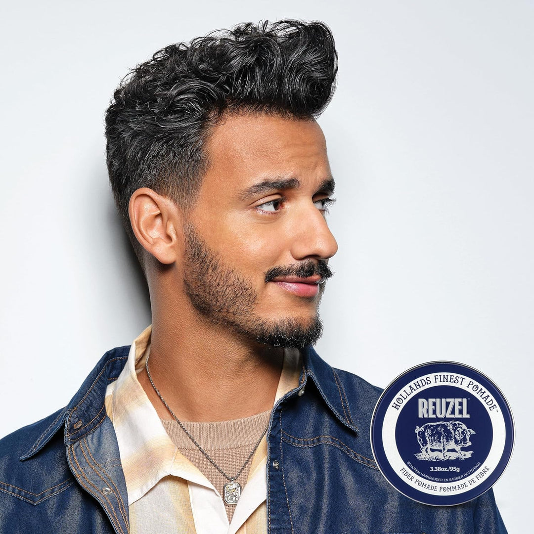 Cera Reuzel Fibre Pomade Azul Oscuro 95gr