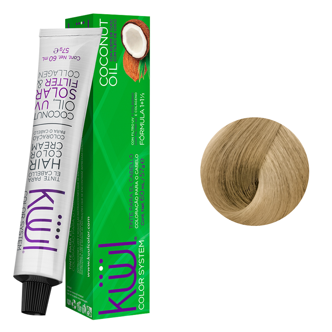 Tinte Kuul 10.31 Rubio Extra Claro Dorado Cenizo 60ml