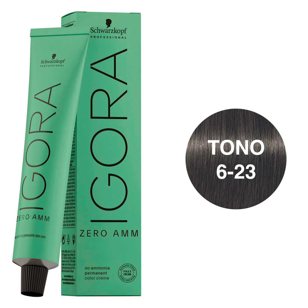 Igora Zero AMM Tinte Permanente 6-23 Dark Blonde Ash Matte 60ml