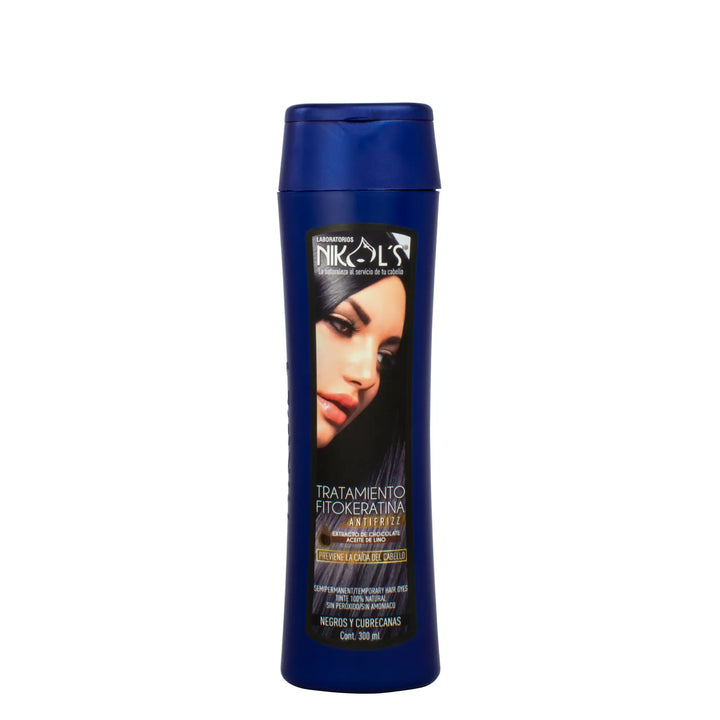 Nikols Tratamiento Fitokeratina Negro Y Cubrecanas 300ml Nikols
