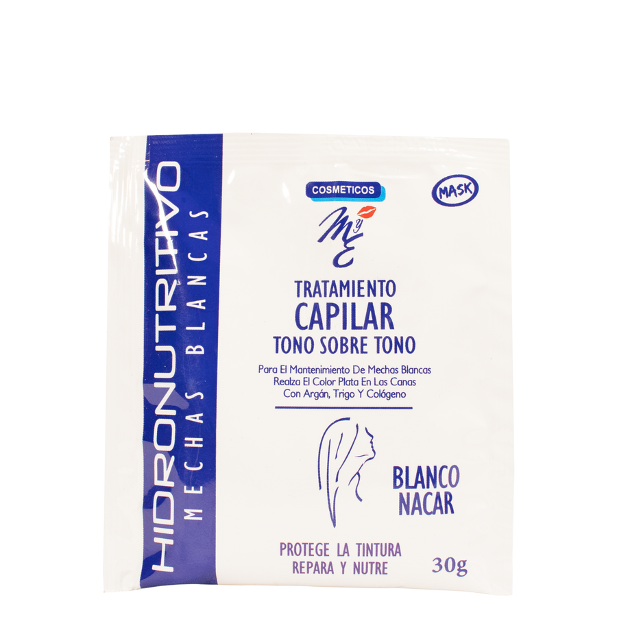 MyE Tratamiento Capilar Tono sobre Tono Blanco Nacar Sachet 30g MYE