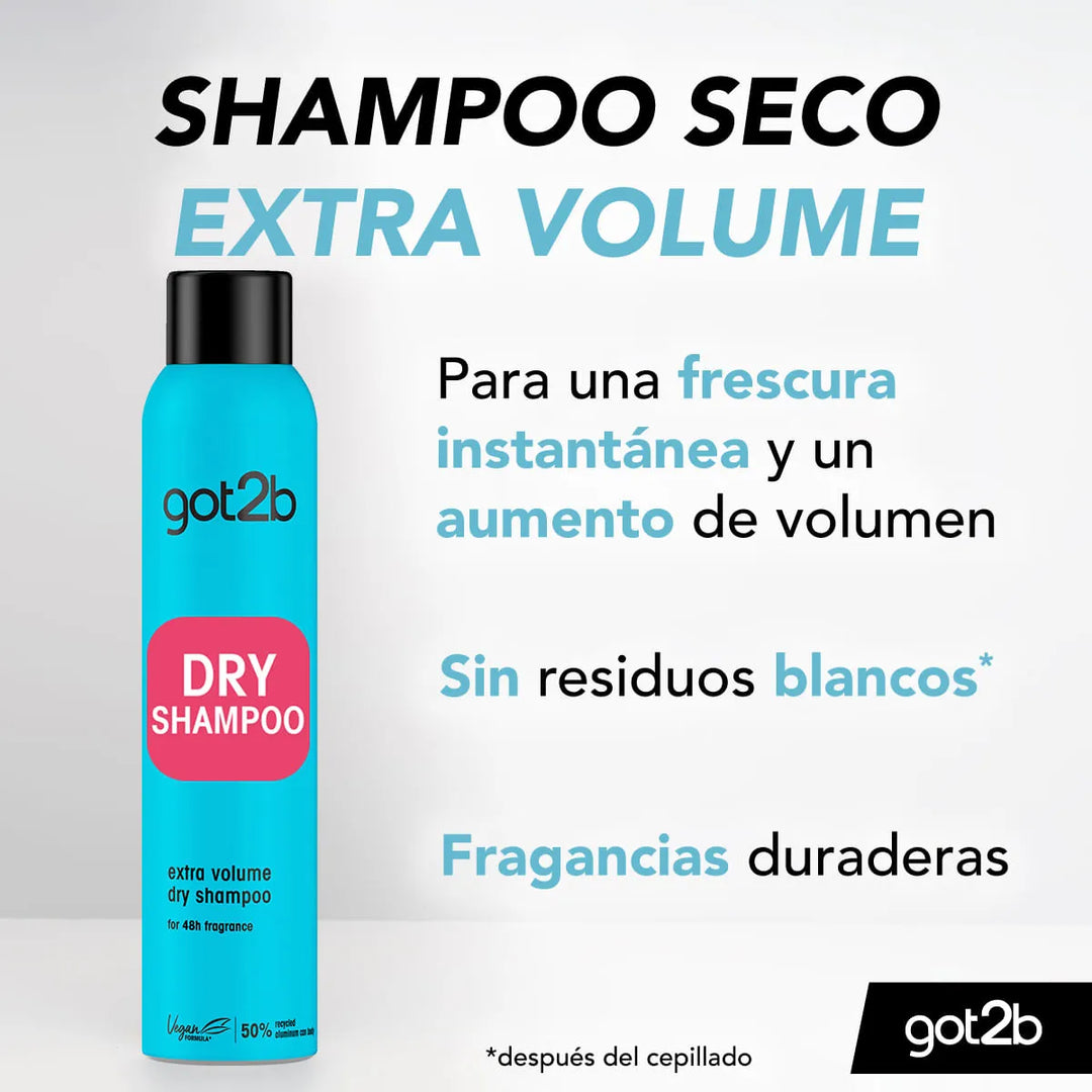 Got2b Spray Dry Shampoo Extra Volume 200ml
