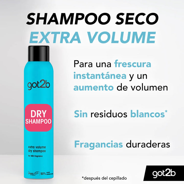 Got2b Spray Dry Shampoo Extra Volume 200ml