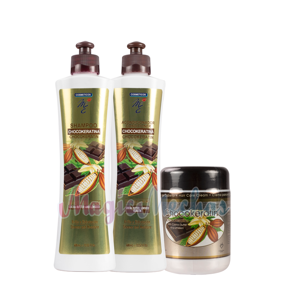 Kit MyE Chocokeratina Shampoo + Acondicionador + Tratamiento MYE