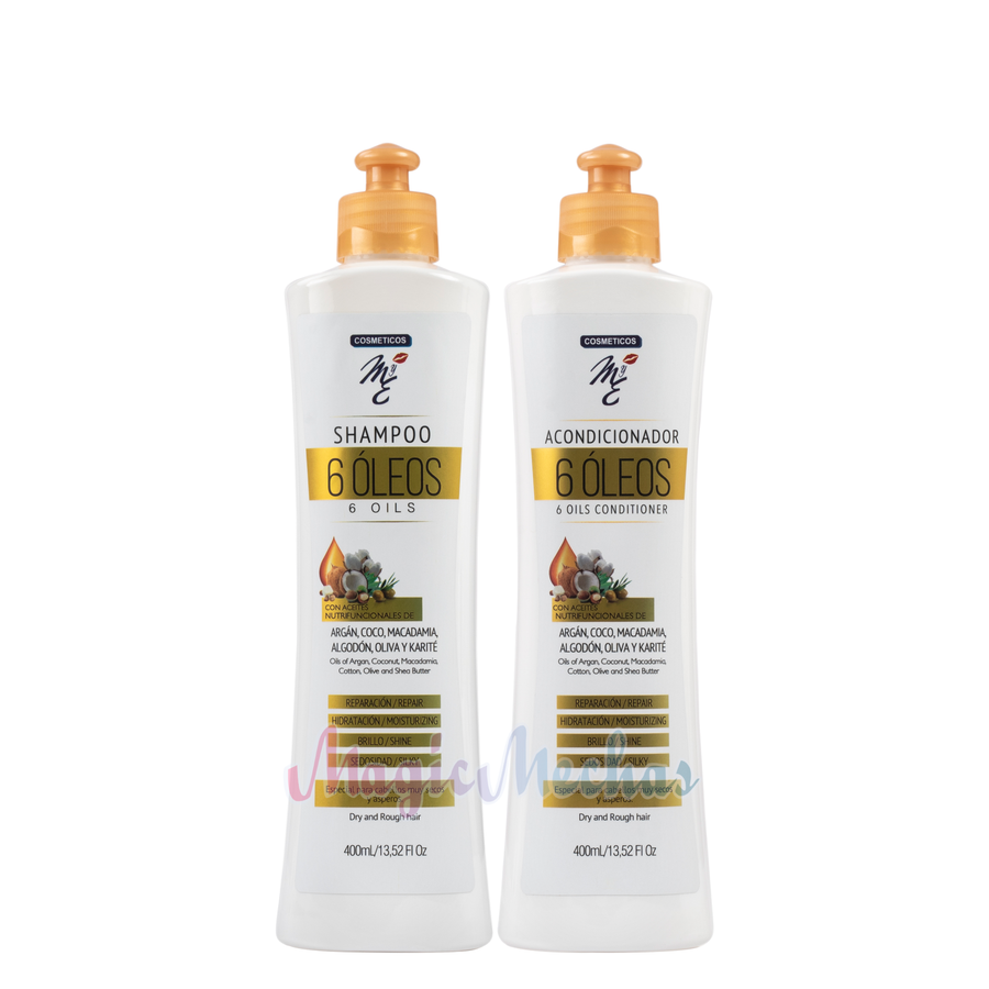 Kit MyE 6 Oleos Shampoo + Acondicionador De 400ml MYE