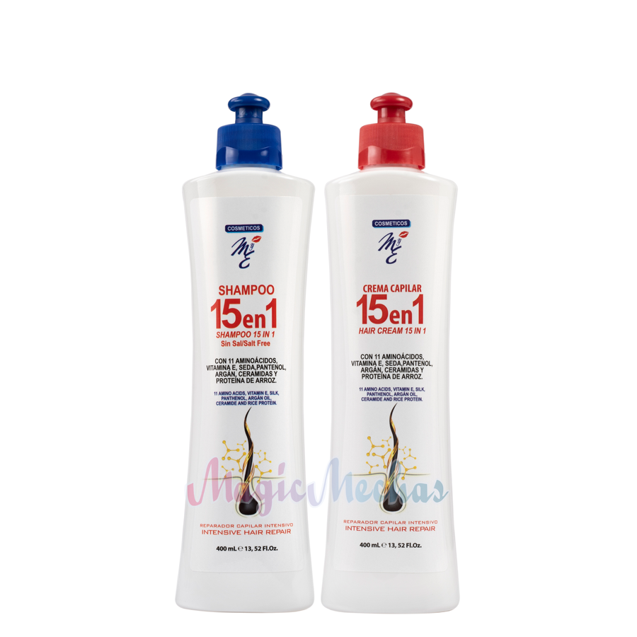 Kit MyE 15 en 1 Shampoo + Crema Capilar De 400ml MYE