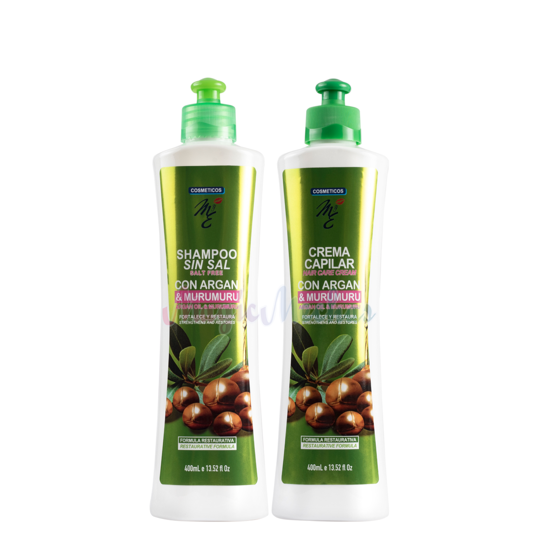 Kit MyE Argan y Murumuru  Shampoo + Crema Capilar MYE