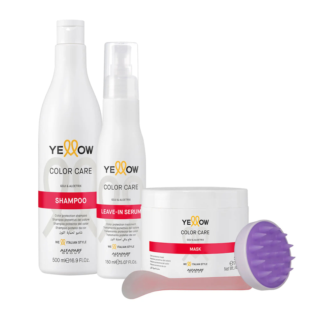Kit Yellow Color Care Shampoo + Mascarilla + Serum Yellow