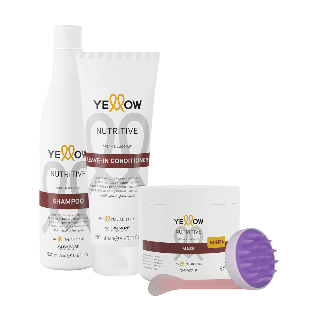 Kit Yellow Nutritive Shampoo + Acondicionador + Mascarilla Yellow