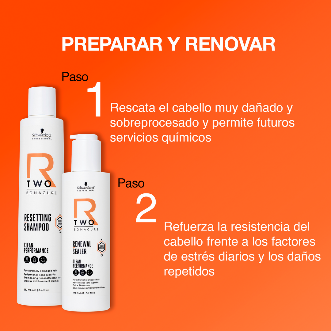 Kit Schwarzkopf Bonacure R - TWO Shampoo Reparador + Sellador Renovador Schwarzkopf Professional