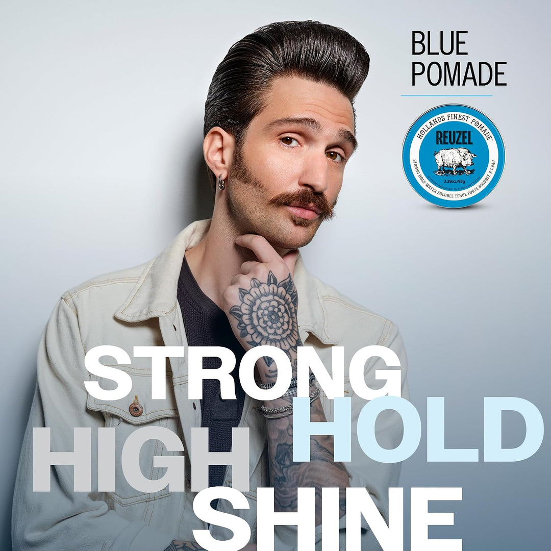 Cera Reuzel Strong Hold Matte Azul Claro 95gr