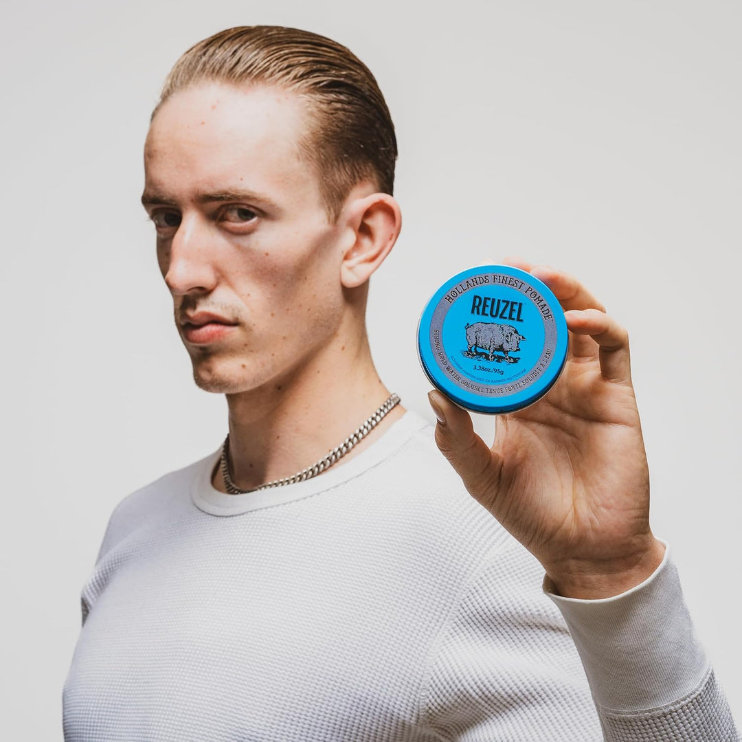 Cera Reuzel Strong Hold Matte Azul Claro 95gr