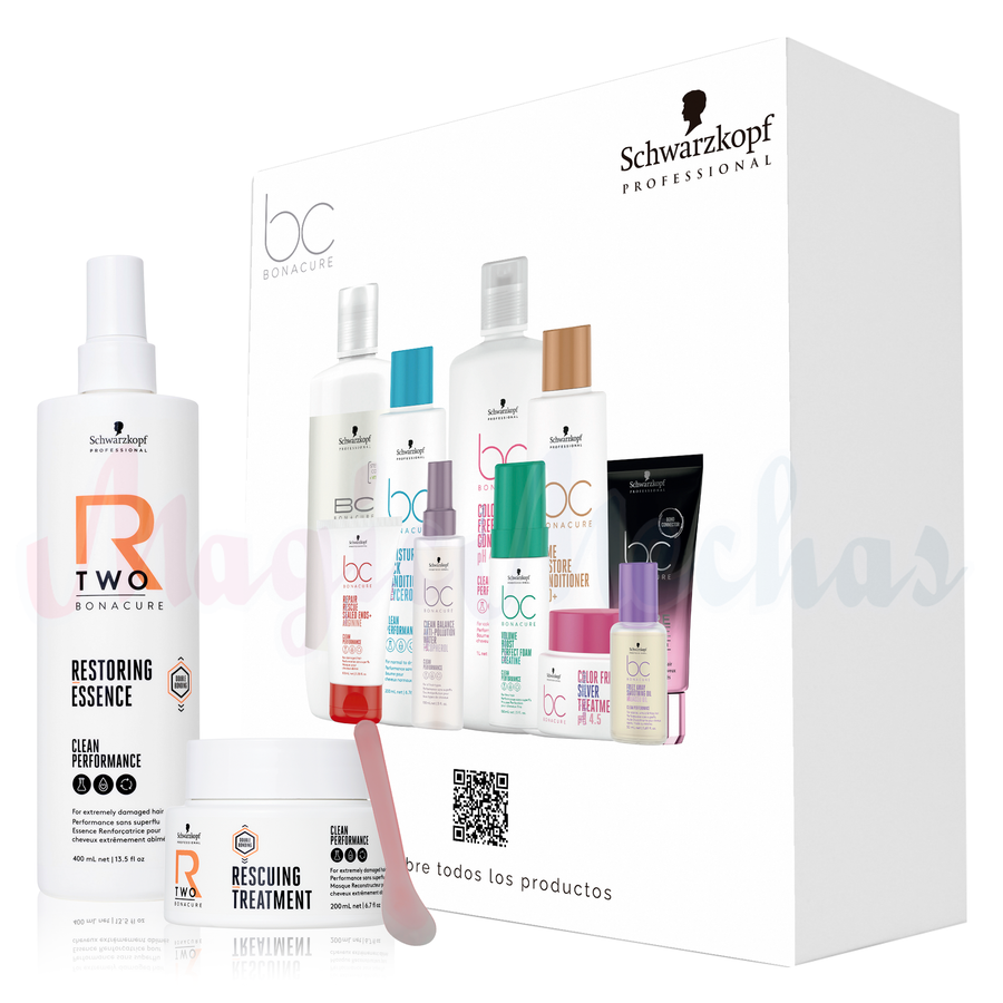 Schwarzkopf Bonacure R - TWO Esencia Reparadora + Tratamiento De Rescate Schwarzkopf Professional