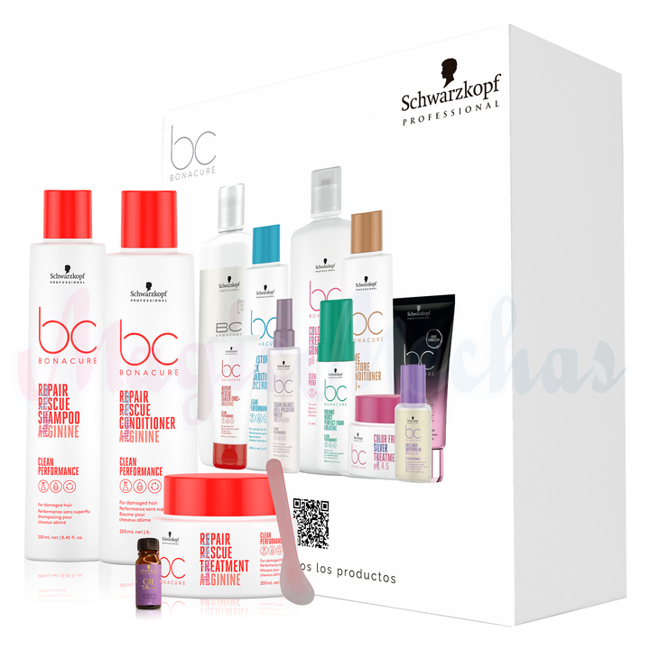 Kit 2 Bonacure Repair Rescue Shampoo + Acondicionador + Mascarilla Schwarzkopf Professional
