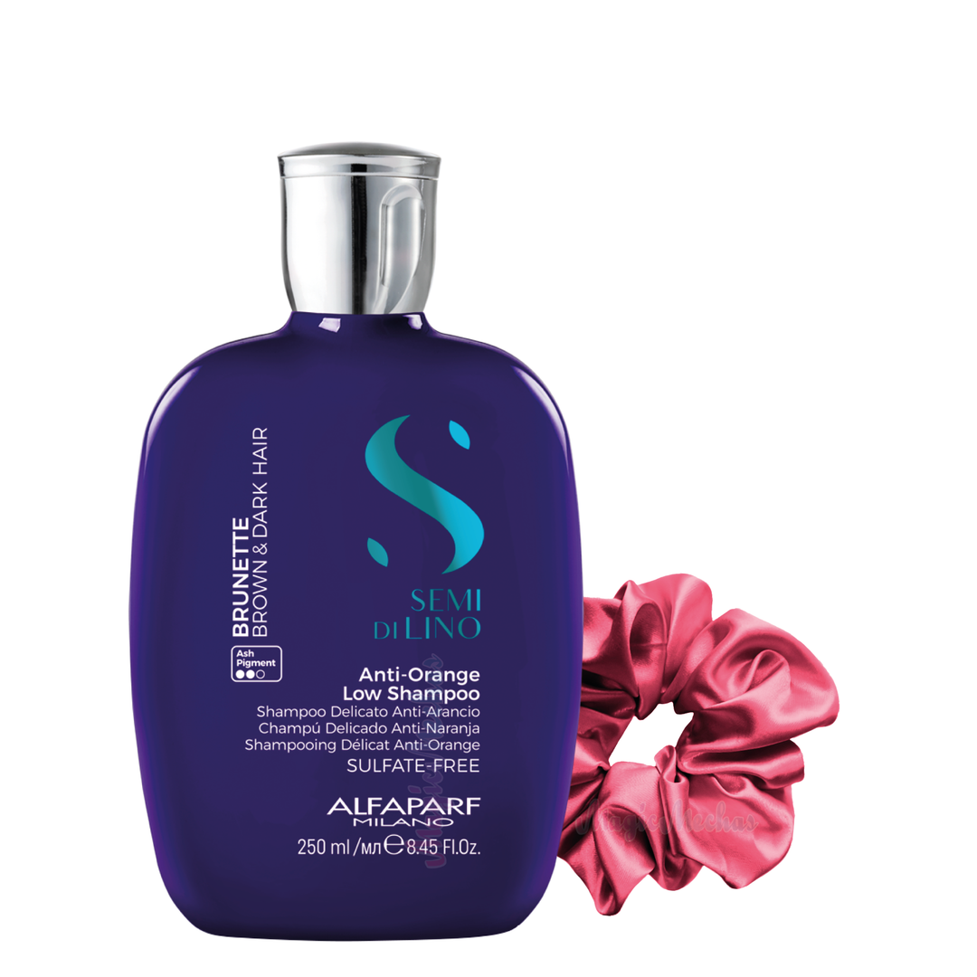 Alfaparf Semi Di Lino Brunette Brown & Dark Hair Shampoo Anti Naranja 250mL Alfaparf