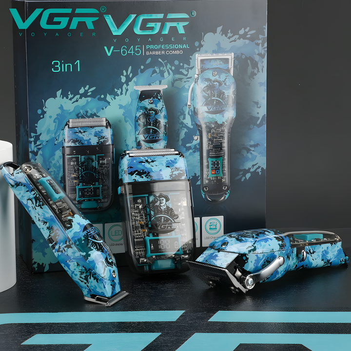 Set de Barbería 3 en 1 VGR V-645