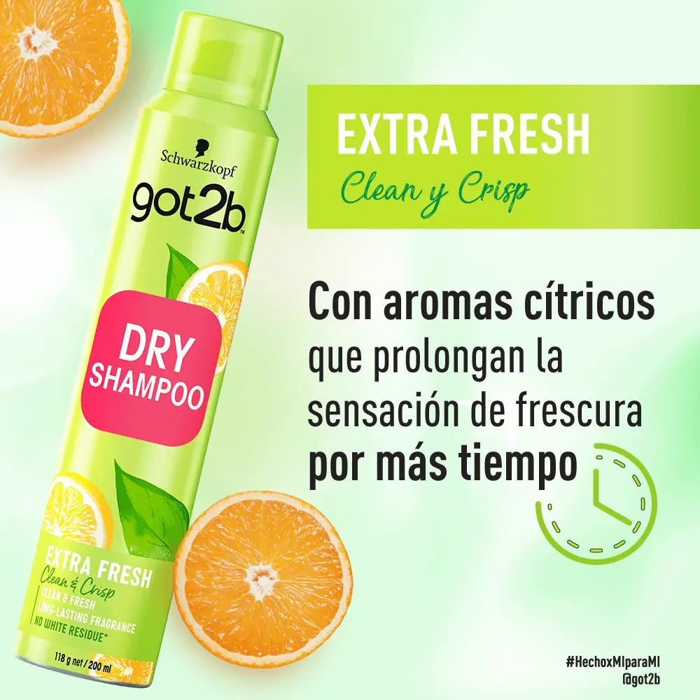 Got2b Shampoo En Seco Limpieza Extra Fresca - Magic Mechas
