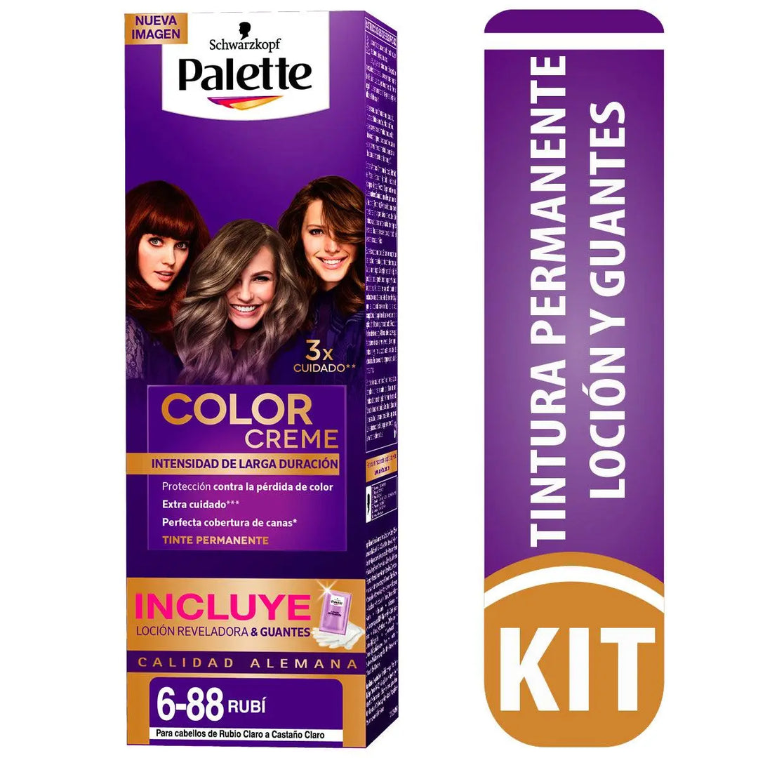 Tintes Palette Color Creme 6-88 Rubi - Magic Mechas