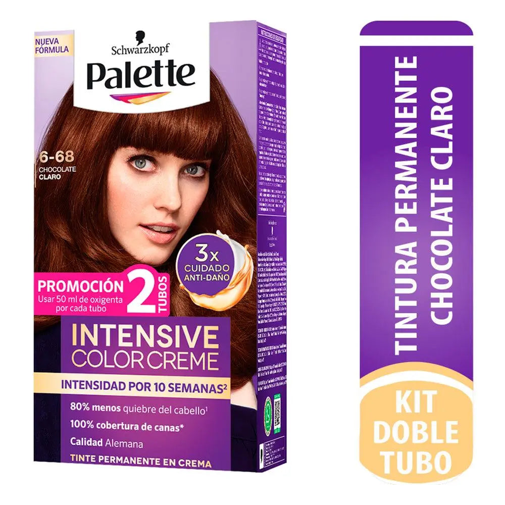 Palette Color Creme Doble Tubo 6-68 Chocolate Claro - Magic Mechas