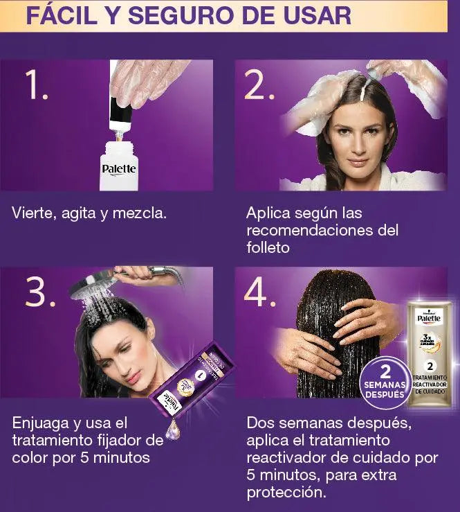 Palette Color Creme Doble Tubo 6-60 Chocolate Oro - Magic Mechas