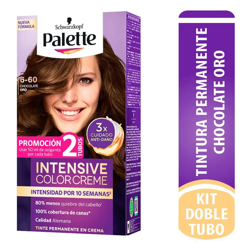 Palette Color Creme Doble Tubo 6-60 Chocolate Oro - Magic Mechas