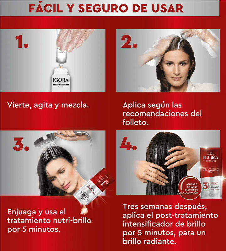 Tinte Igora Brillance 688 Rojo Rubi - Magic Mechas