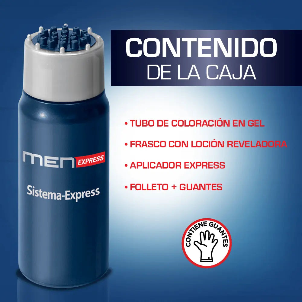 Tinte Men Express Permanente 80 Castaño Negro Natural Tubo - Magic Mechas