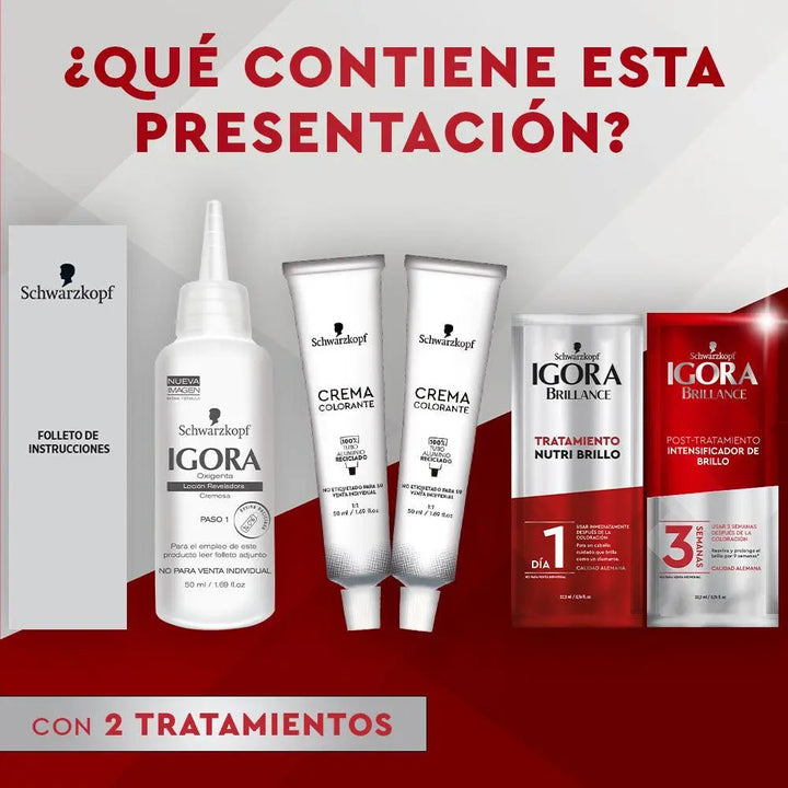 Tinte Igora Brillance 589i Rojo Borgoña Intenso - Magic Mechas