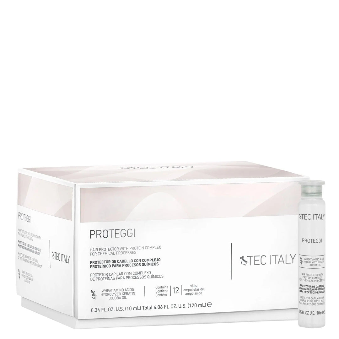 Tec Italy Ampolletas Proteccion Color  Caja por 12 Ampolletas 10ml. - Magic Mechas