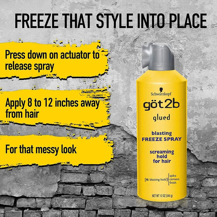Got2b Spray Glued Blasting Freeze Laca Seca 340ml - Magic Mechas