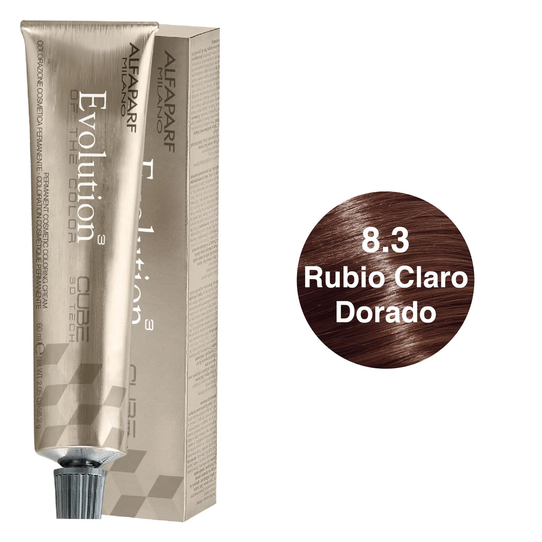Alfaparf Evolution Tinte Tono 8.3 Rubio Claro Dorado Alfaparf