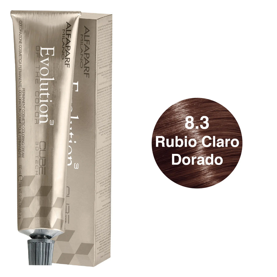 Alfaparf Evolution Tinte Tono 8.3 Rubio Claro Dorado Alfaparf