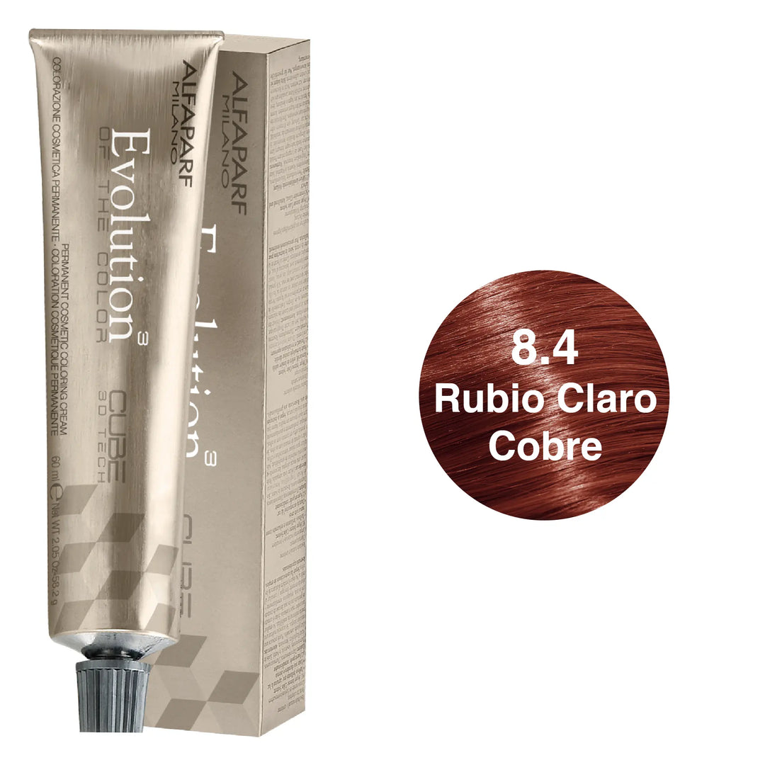 Alfaparf Evolution Tinte Tono 8.4 Rubio Claro Cobre Alfaparf