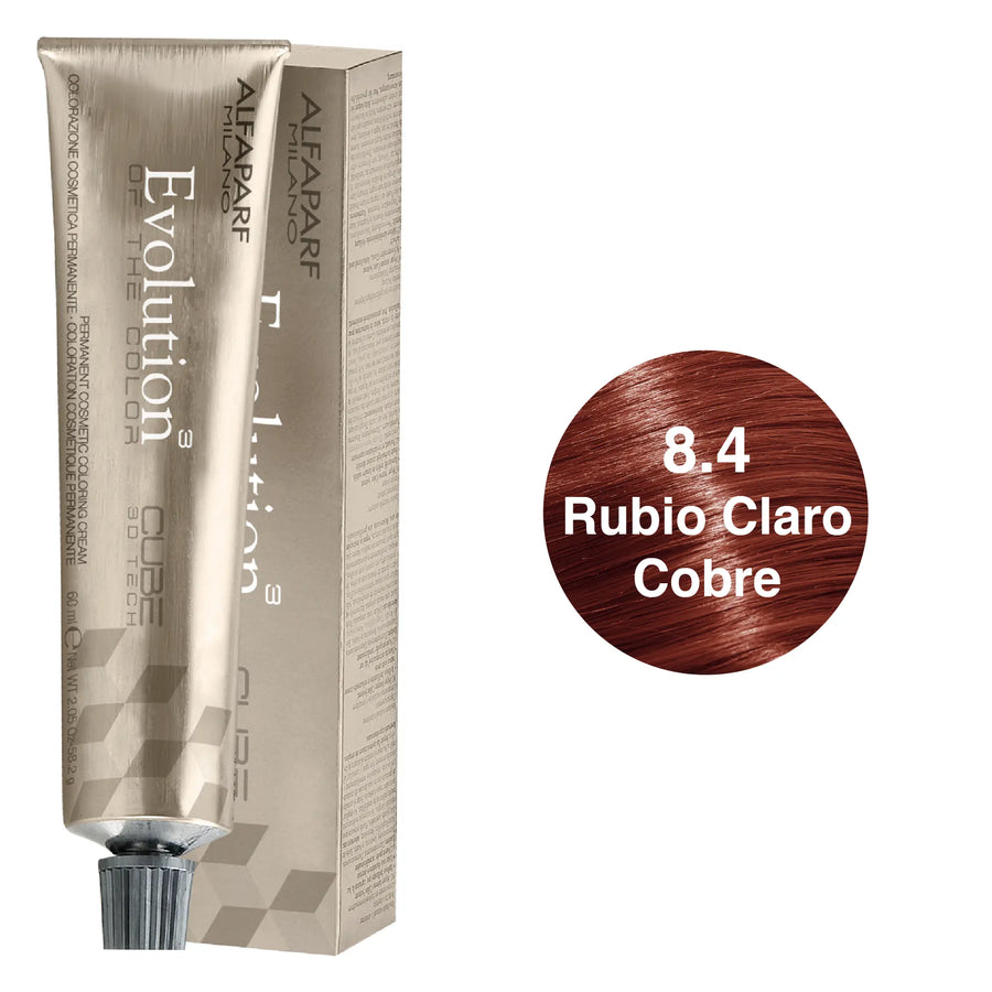 Alfaparf Evolution Tinte Tono 8.4 Rubio Claro Cobre Alfaparf