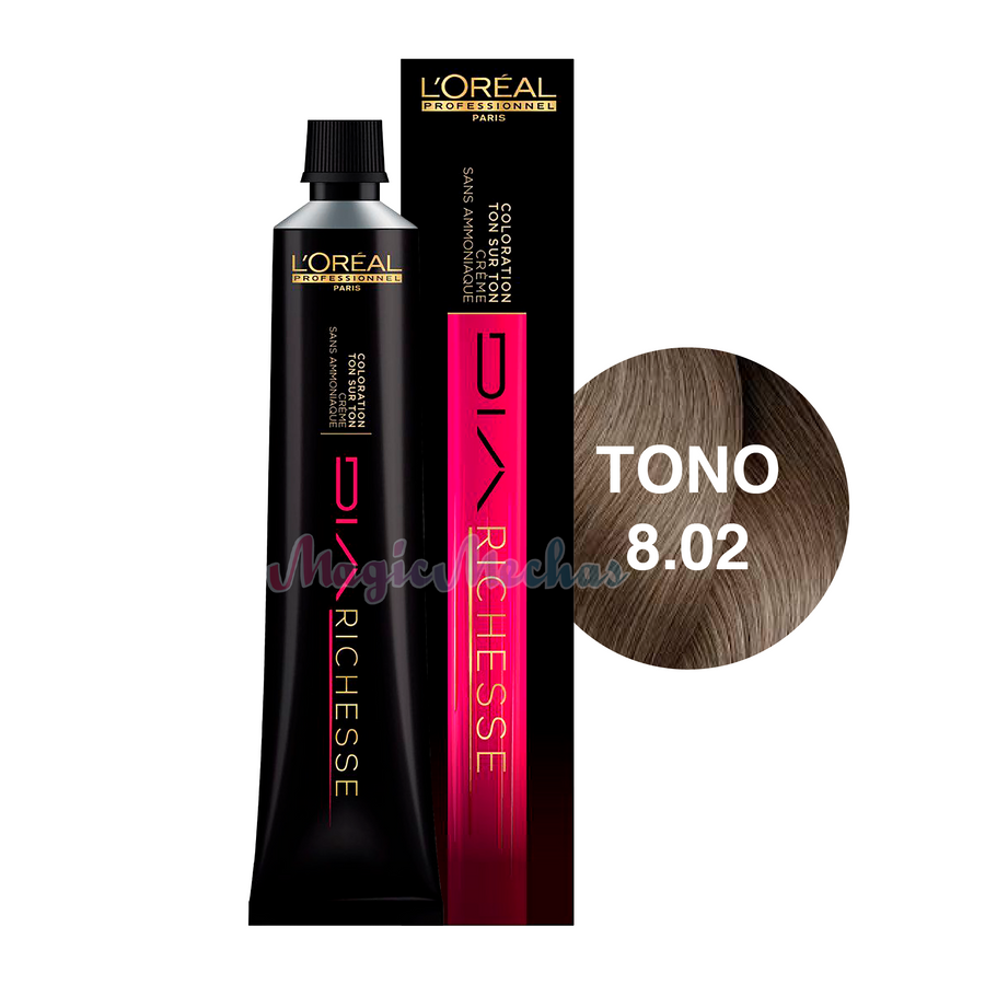 Loreal Dia Richesse Tinte Tono 8.02 Rubio Perla Nacarado 60ml. Loreal Profesional