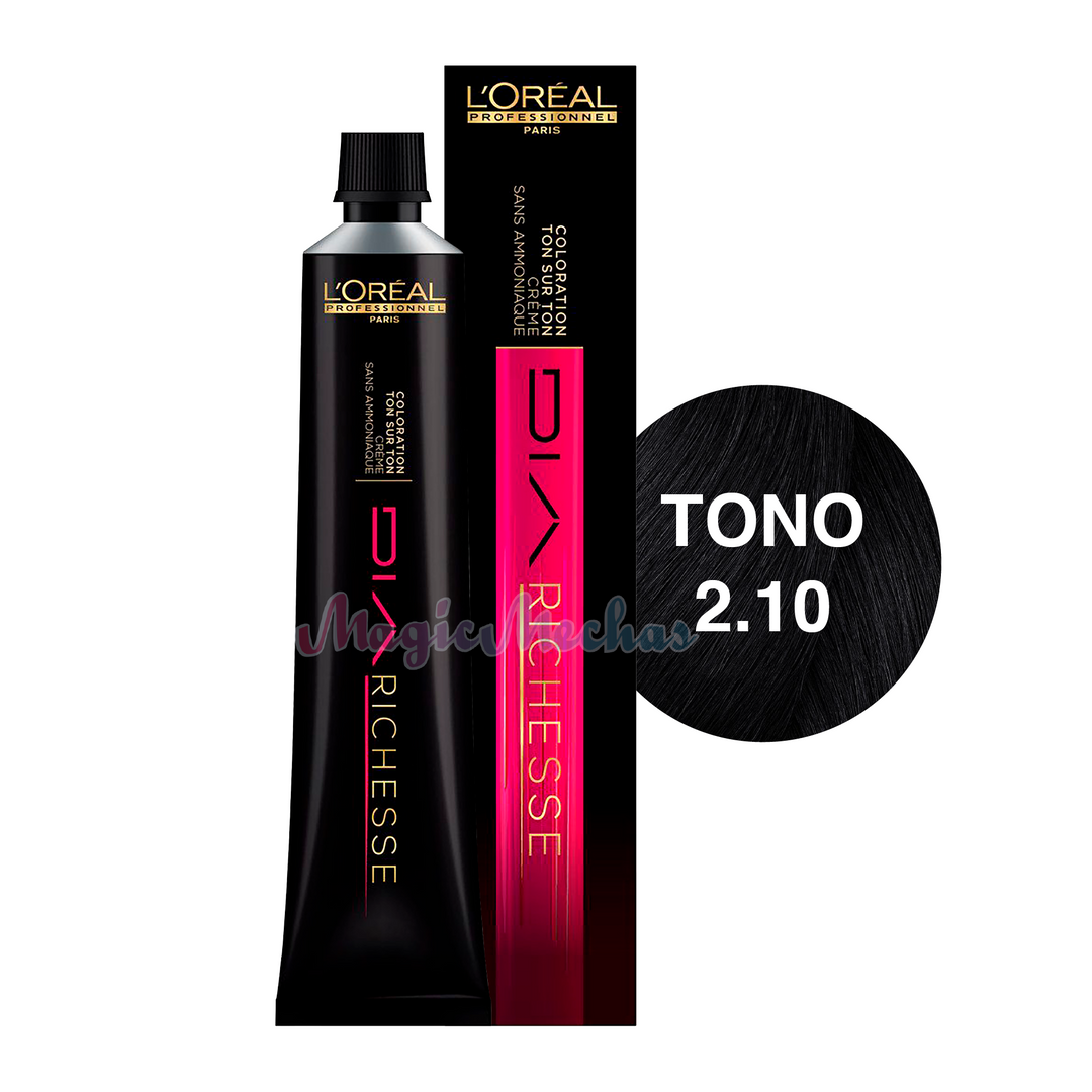 Loreal Dia Richesse Tinte Tono 2.10 Negro Azulado 60ml. Loreal Profesional
